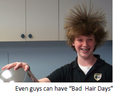 Even guys can have “Bad Hair Days”